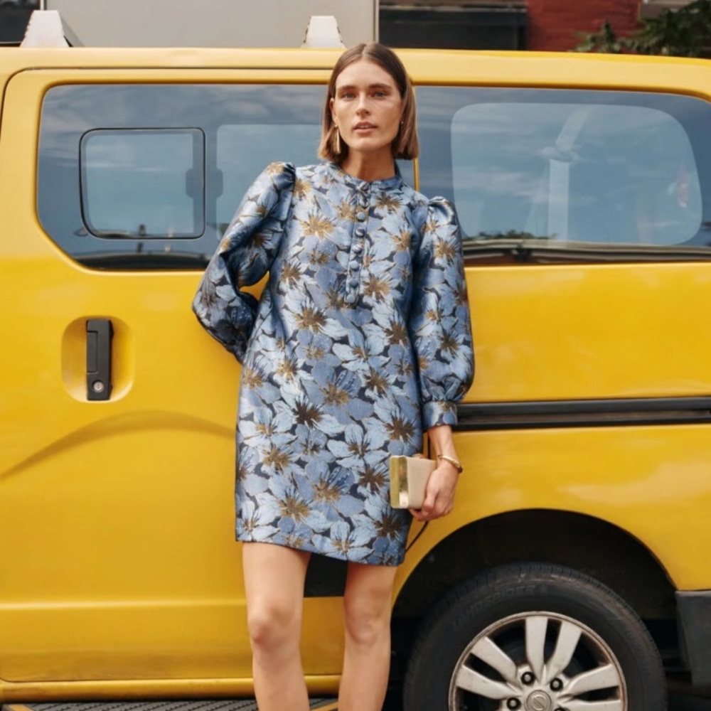 Tuckernuck Blue Floral Mini Dress